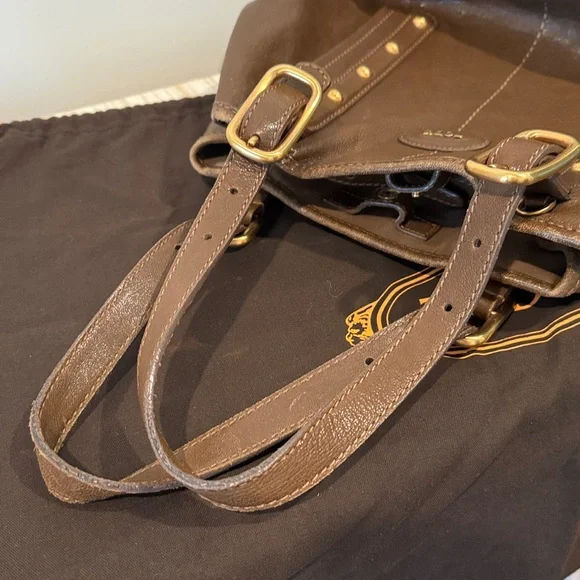 Tod's G-Bag Sacca Grande Brown Leather Tote Shoulder Bag with Dustbag - Picture 13 of 13